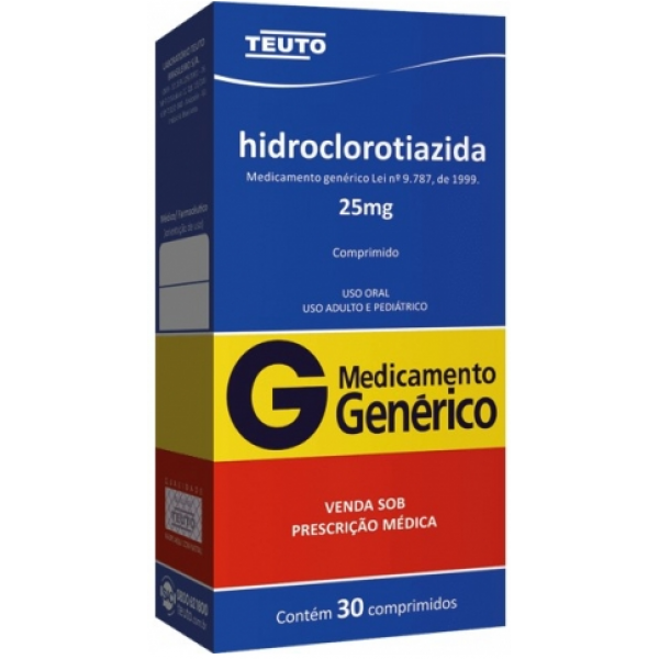 HIDROCLOROTIAZIDA 25MG 30 -COMPRIMIDO